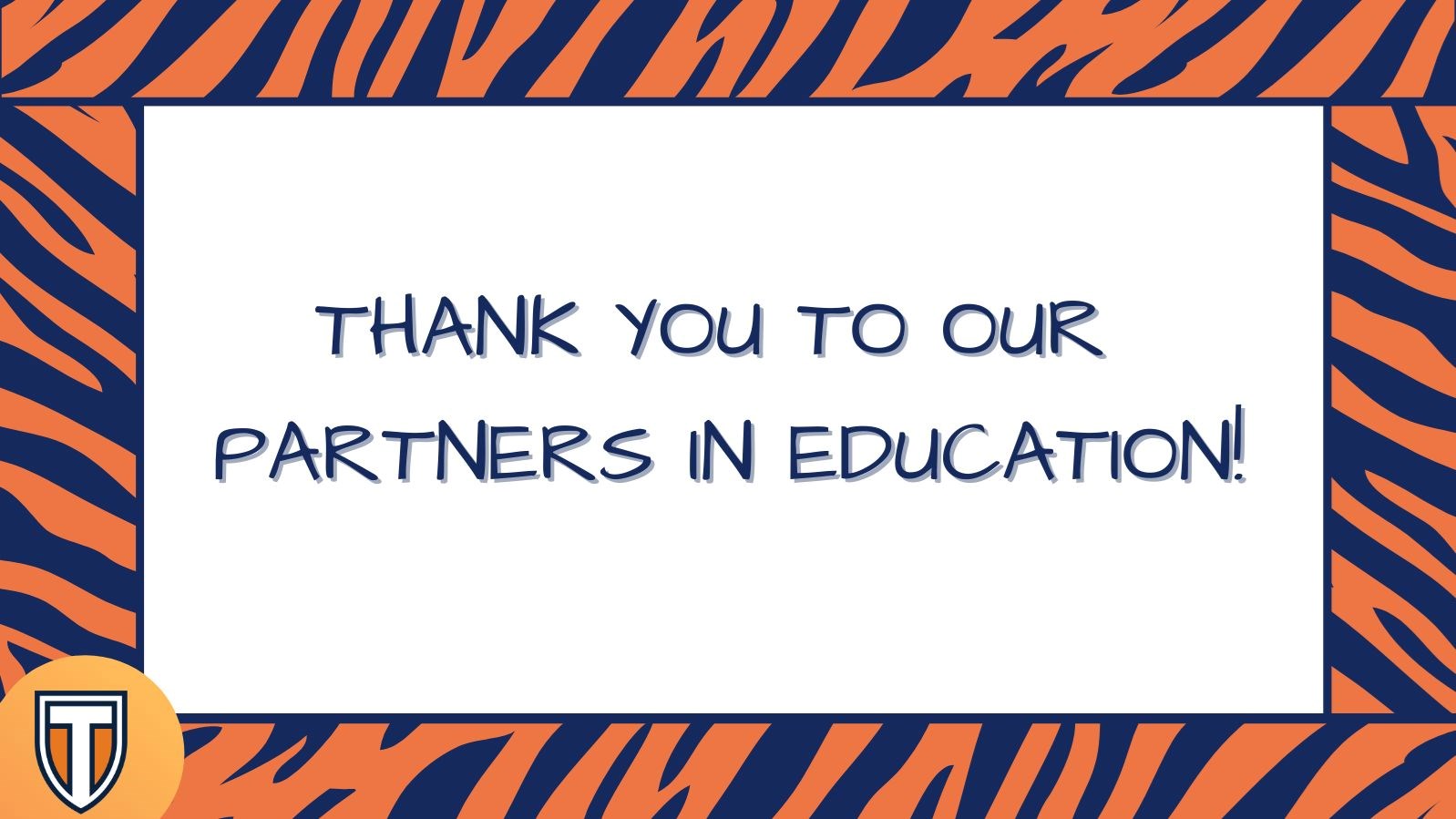 thank you to our partners in education